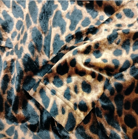 Gianni Versace Couture Vintage Leopard Print Velvet Dress - Picture 8 of 10